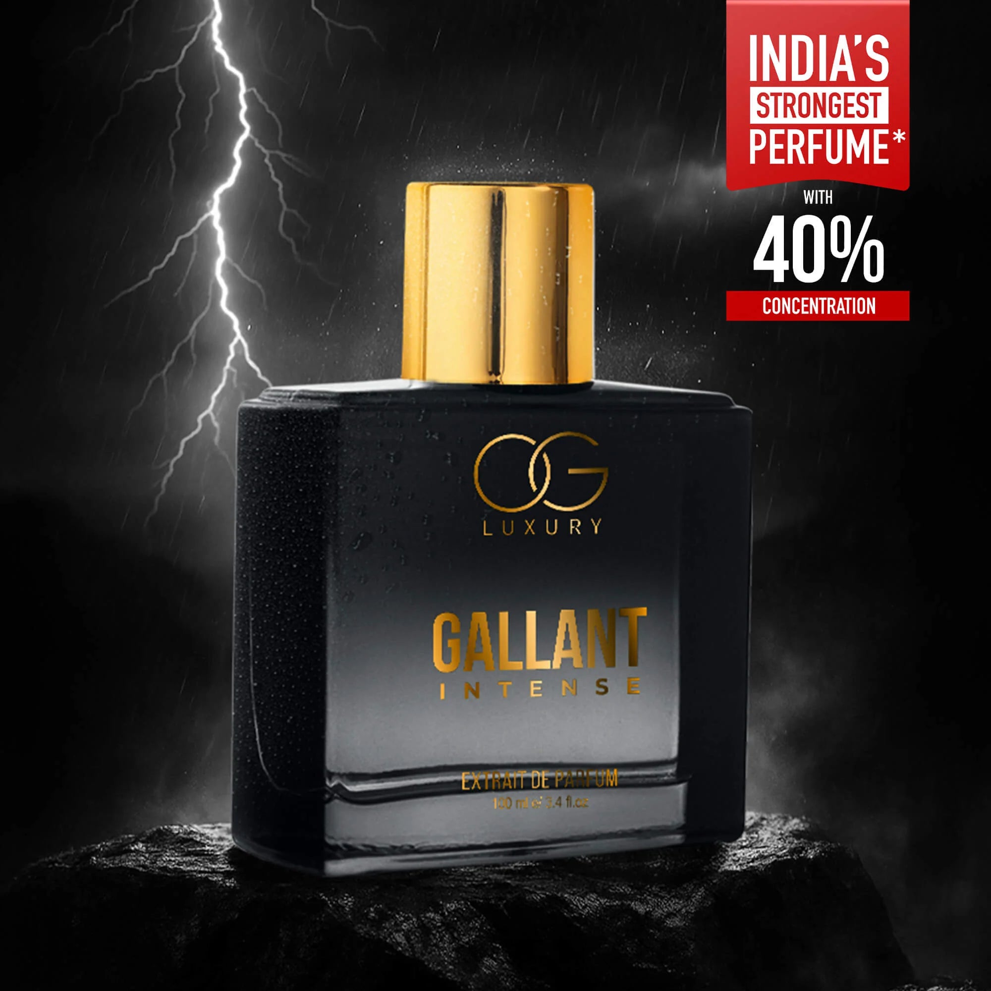 OG Luxury Extrait De Parfum Gallant Intense – India’s First & Strongest Perfume with 40% Concentration, 100 ml